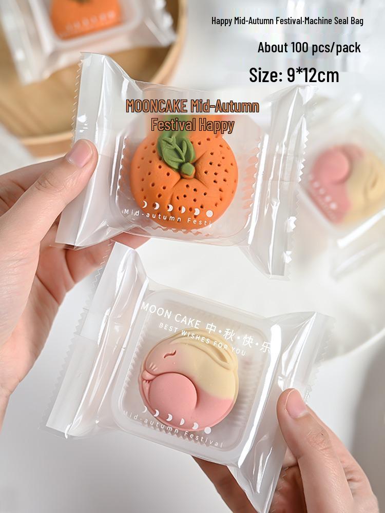 Freudliche Mondkuchen-Verpackungstasche für das Mittherbstfest mit gesalzenem Eigelb