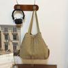 Casual Nylon Cloth Multi-Purpose Drawstring Backpack Women'S Lazy Backpack Large-Capacity Student Schoolbag Shoulder Bag Men