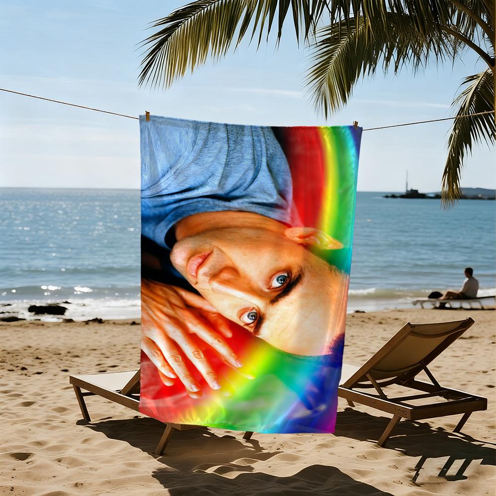 N-Nicolas Cage Handtuch Strand Schnelltrocknend Weich Poolhandtücher Geschenk für Reise Fitnessstudio Dusche Camping Sport