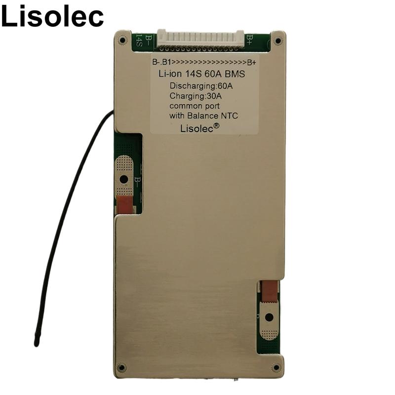 BMS 14S 100A with Balance Temperature Control 51.8V 18650 21700 Lithium Battery Protect Board for E-bike Scooter 120A To 20A