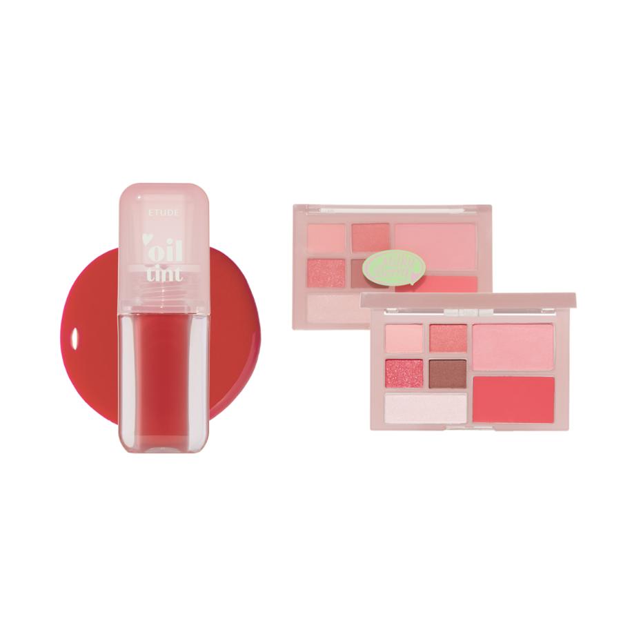 Etude Play Multi Eyes Milky Berry 6.8g + Dear Darling Oil Tint 4.2g