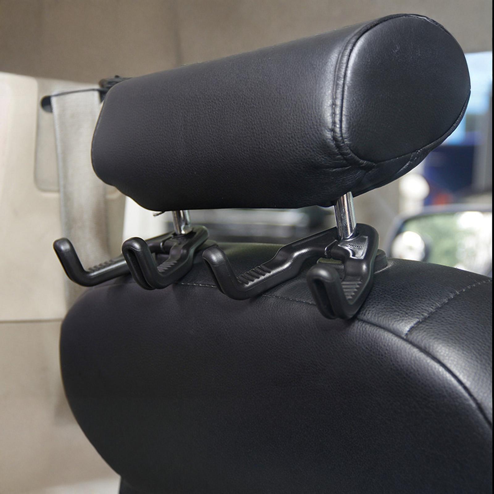 

Reinforced New Material Heavy-Duty Car Seat Back Hidden Hooks No-Dismantle Headrest One Size чёрный
