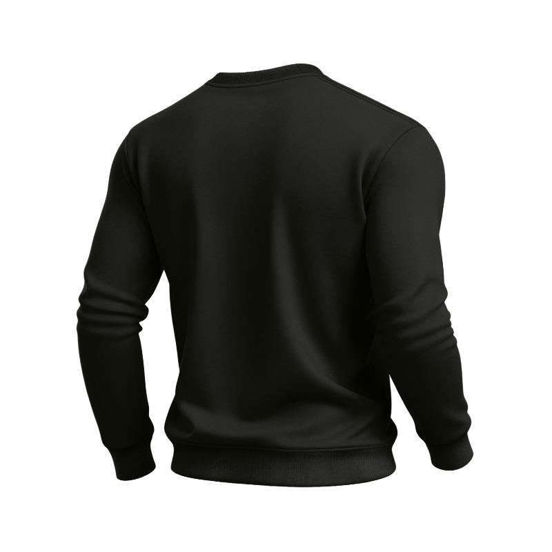 Men's Fashionable Trendy Crewneck Sweatshirt With Humorous Print, Suitable For Spring Autumn Winter.