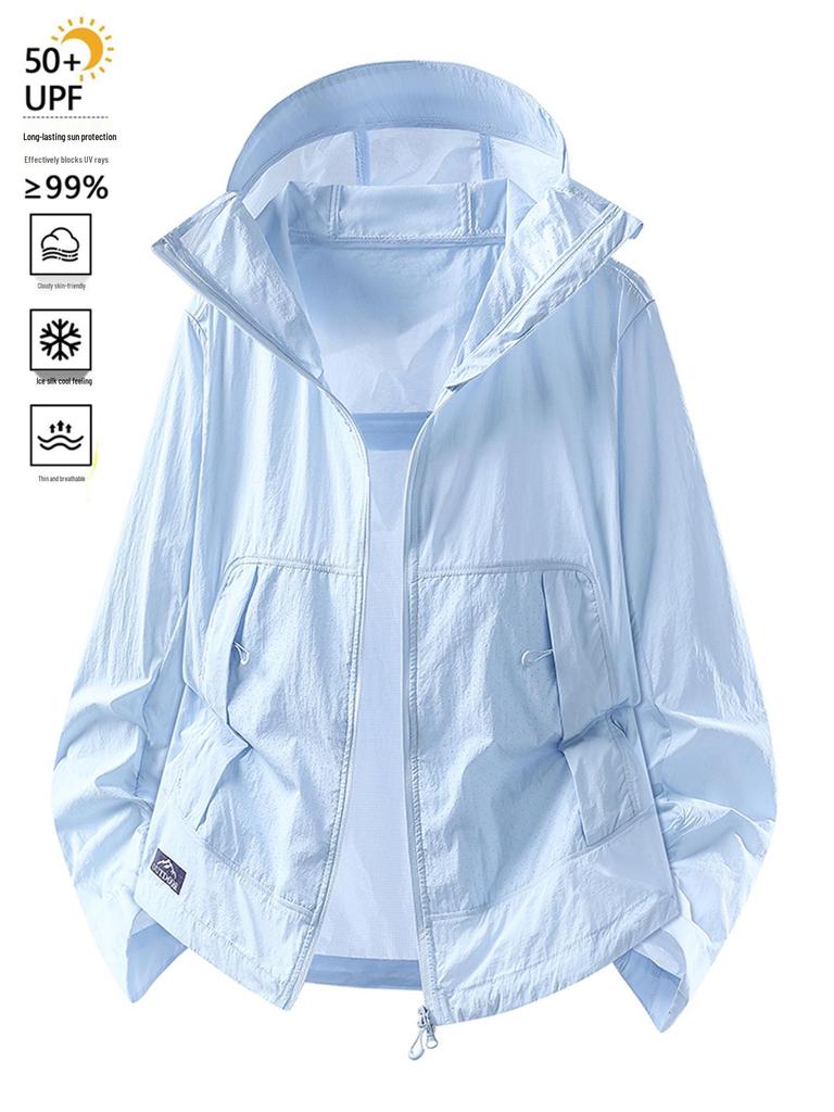 Lightweight Mountain-Style Sun Protection Jacket for Women and Men - Breathable Summer Cycling and Skin Protection Top