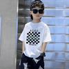 Boys' Trendy Korean Style Pure Cotton Short-Sleeve T-Shirt – Summer Clothing for Middle & Large Children