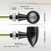 Mini Motorcycle LED Turn Signal Light Flashing Indicator Lamp Clignotant Moto For Honda Cafe Racer 12V 8mm Bullet Turn Signal