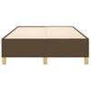 Vidaxl Bed Frame Without Mattress, Dark Brown, 120X200 Cm, With Fabric