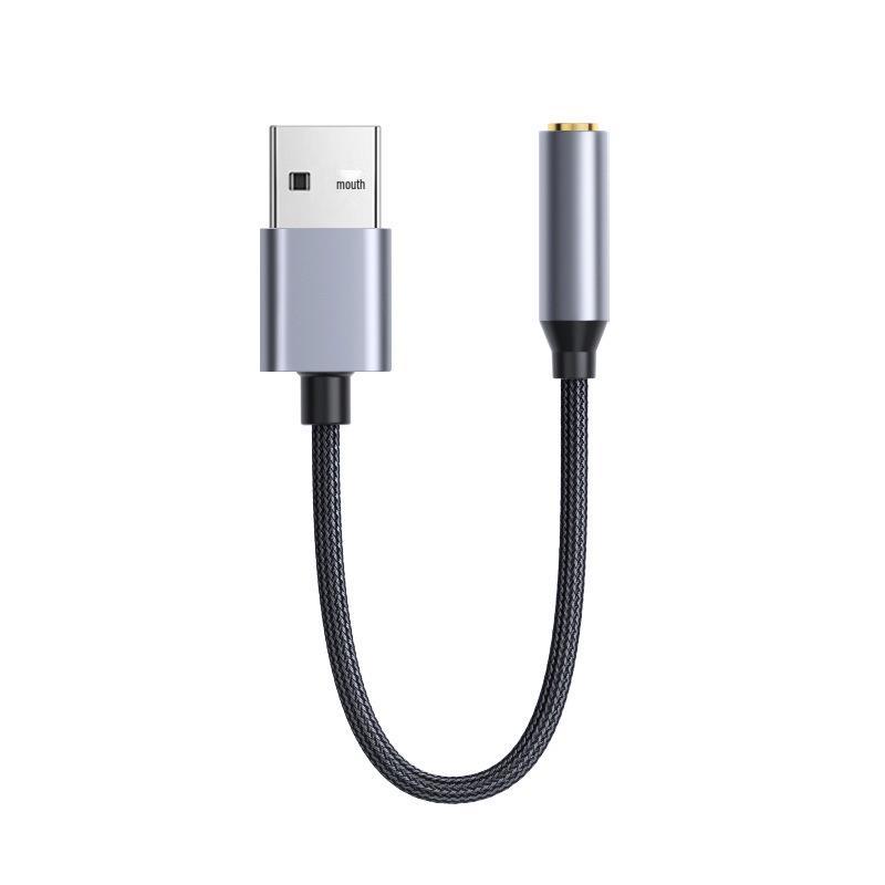 Treiberfreier USB-zu-3,5-mm-Audioadapter für Headset & Mikrofon