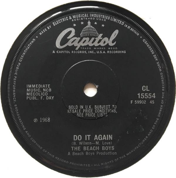 

7-дюймовая пластинка BEACH BOYS - Do It Again CL15554 Capitol Records 1968 UK Рок Б/У