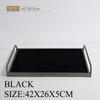 Metal Decorative Tray Leather Storage Tray Modern Minimalist Living Room Coffee Table Desk Organizer Home Decoration Storage