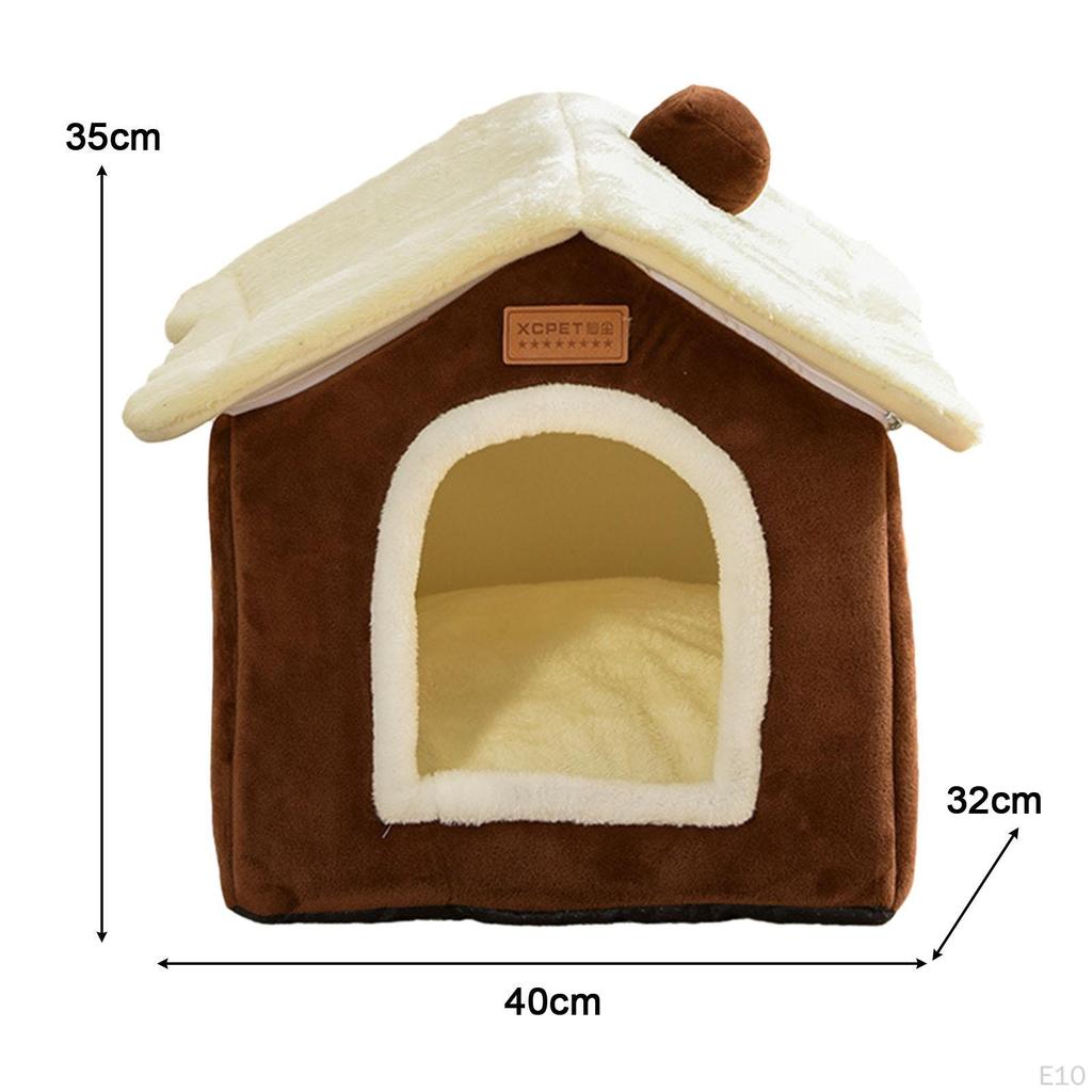 Cat Bed Nest Removable Pet Semi Enclosed for Dog Puppy Cats Kitten