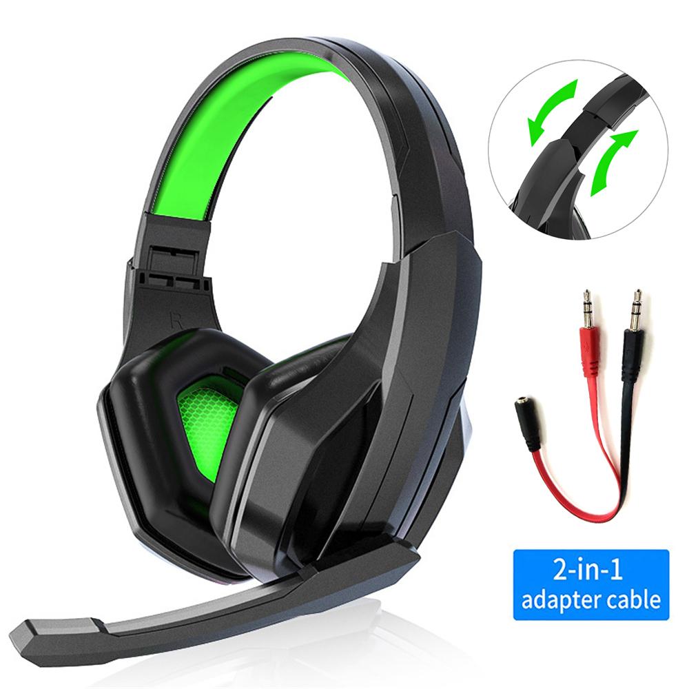 Gaming Headphone 3.5mm Wired ANC Active Noise Reduction Earphone HiFi Stereo Gamer Headset with Microphone for PS4 PS5 Xbox PC
