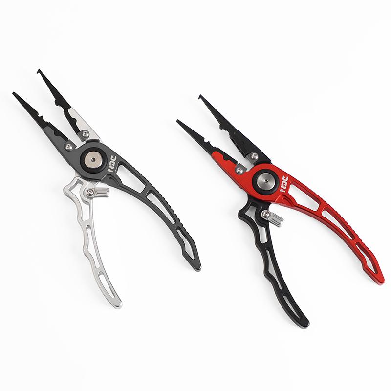 Stainless Steel Fishing Scissors - Multi-function Fishing Line Cutter with Split Ring Opener & Retractor
