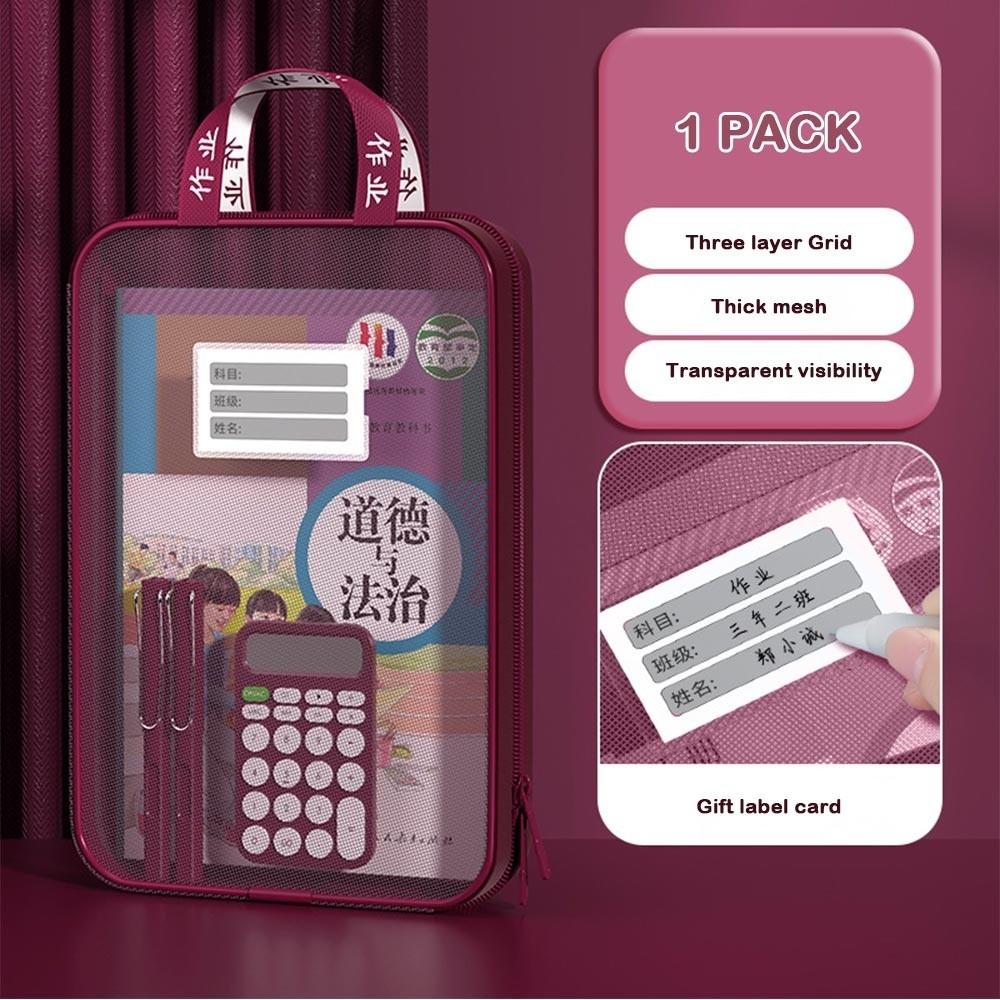 L-Shaped Storage Bag Large Capacity Stationary Bag New Carry Bag