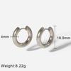  Stainless Steel Classic Circle High Quality Earrings Prevent Allergy Minimalist Versatile Temperament Jewelry