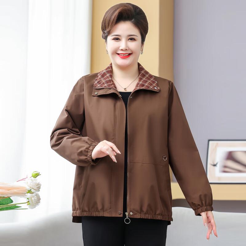 Women's Plus Size Mid-Aged Spring Autumn Jacket