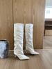 2025 Autumn and Winter New Small Pointed High-heeled Boots Women's New Thin-heeled Boots But Knee-high Fashion Boots