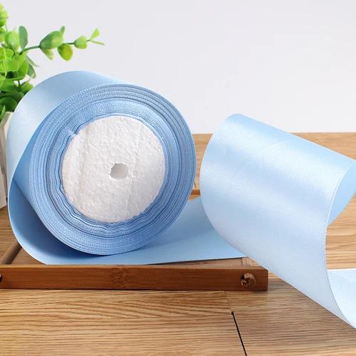 25Yards/roll 75mm Single Face Satin Ribbon Webbing Decoration Gift Christmas Ribbons Table and Chair Backrest DIY Decoration Bow