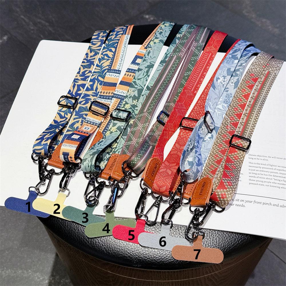 Adjustable Lanyard Crossbody Neck Cord Wrist Strap Phone Case Chain Fashion Anti Loss Outdoor Two Hooks Wide Hanging Rope