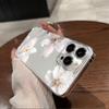 Transparent White Peach Flower Phone Case For iPhone 17 16 16E 15 14 13 12 11 Pro Max X XR XS Max 7 8 Plus 17 Air Soft Cover