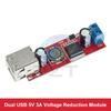 TZT 1/3PCS DC 6V-40V To 5V 3A Double USB Charge DC-DC Step-down Converter Module For Vehicle Charger LM2596 Dual USB