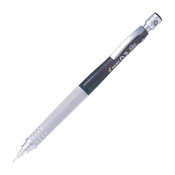 Pilot S10 Mechanical Pencil, Transparent Black Body, 0.3mm Lead (HPS-1SR-TB3), Low-Center-of-Gravity Design, Knock Type