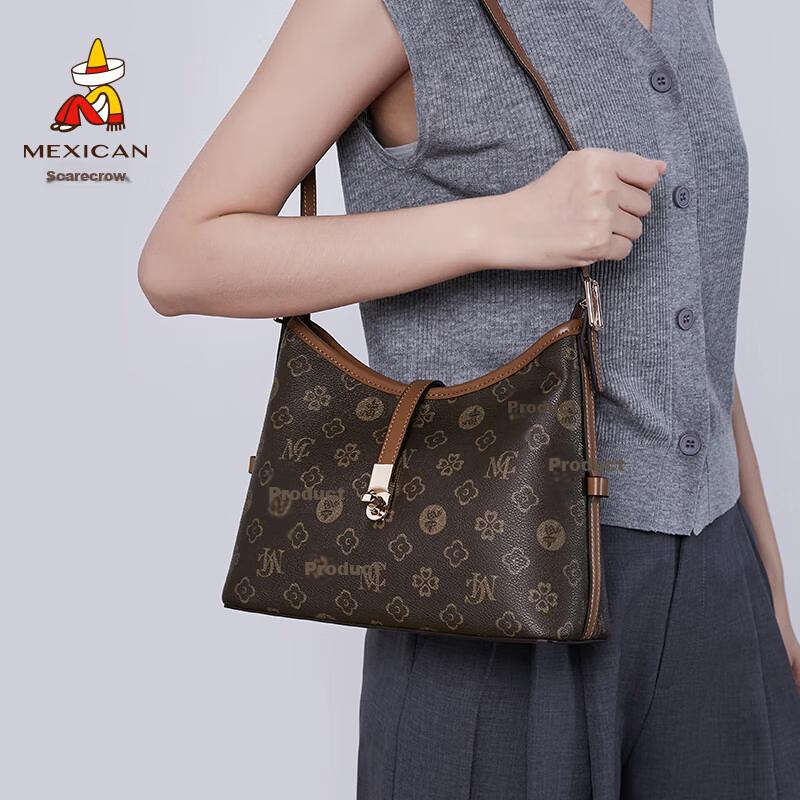MEXICAN Women's Shoulder Bag, Crossbody Bag, Brown