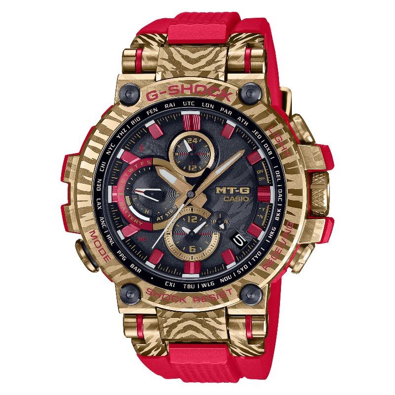 

Casio G-SHOCK Men s Stainless Steel 200M Water Resistant Quartz Watch MTG-B1000CX-4A червоний