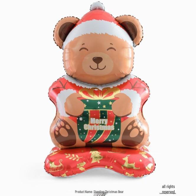 3D Santa and Sleigh with Reindeer Balloon Decor Set