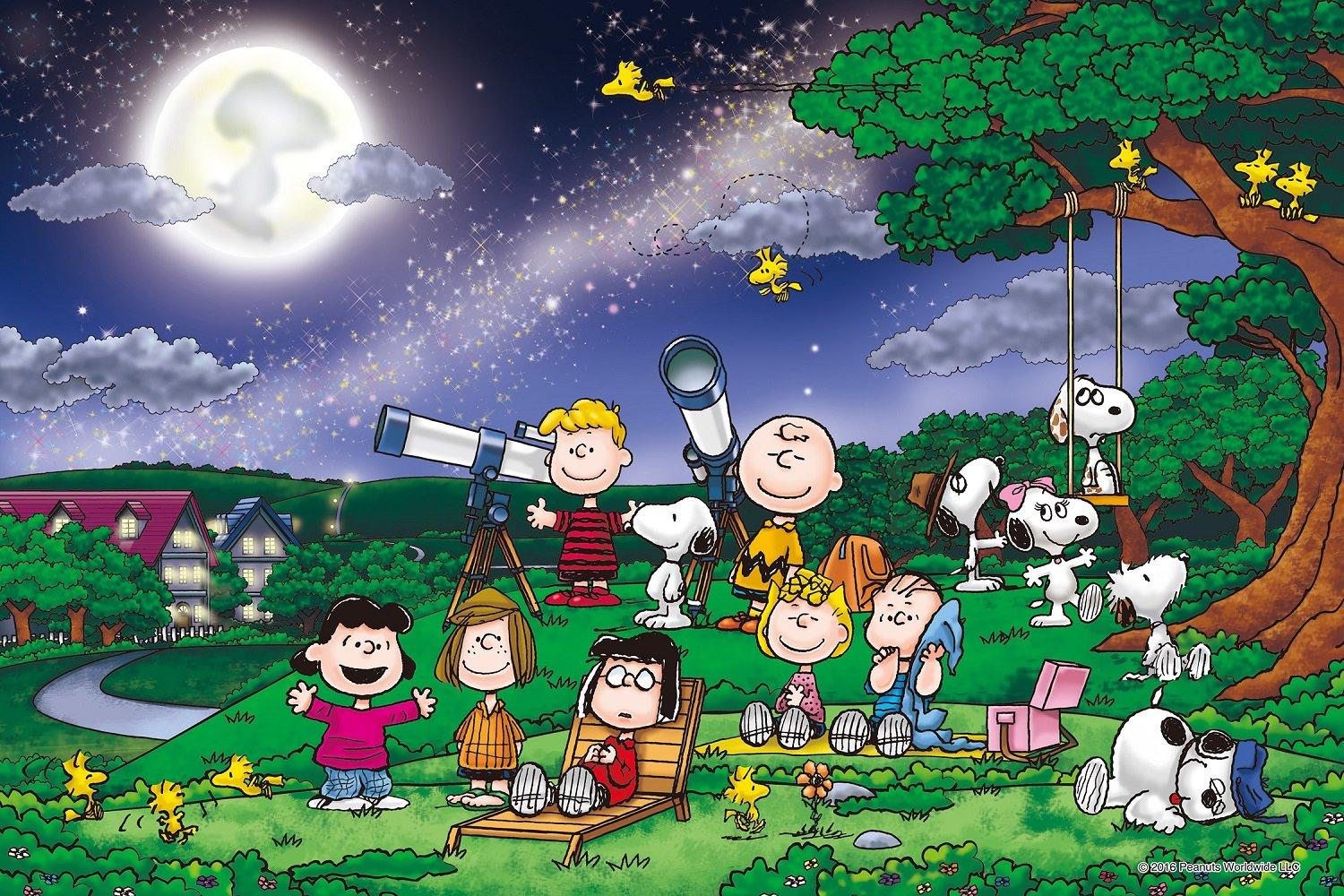 пазл PEANUTS Под полной луной 1000 деталей светящийся в темноте (50x75cm)