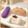Cute Animal Plush Pencil Case, Large Capacity Stationery Organizer