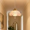 Luxury Pink LED Pendant Lights Flower Home Decoration Lighting Bedroom Bedside Chandelier Lamp Kitchen Living Room Lustre Indoor