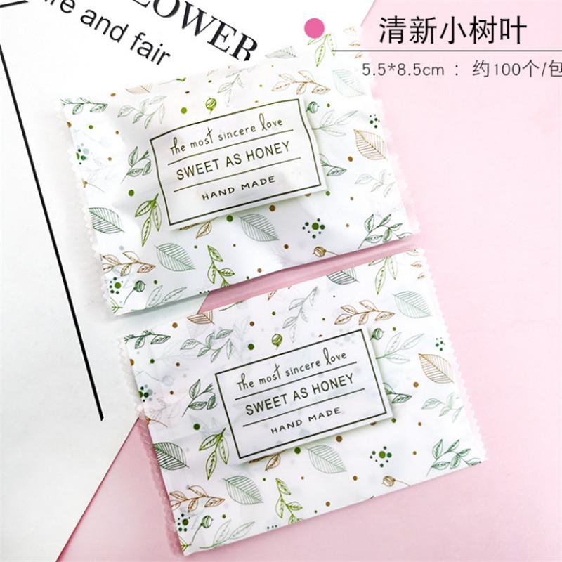 100 Stück 5,5x8,5cm Kleine Plastik Backverpackung Keks Plätzchen Süßigkeiten Maschinenversiegelt Neujahr Weihnachten Party Geschenktüten