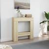 Fireplace Mantel Shelf Sonoma Oak Finish 81 x 18 x 82 cm Particleboard