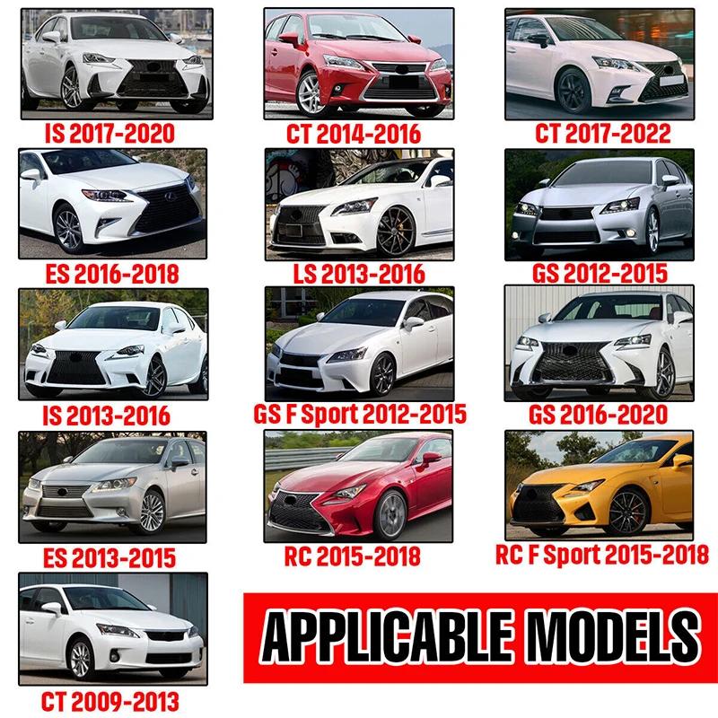 Car Side Rearview Mirror Cover Caps For Lexus IS ES GS LS CT RC F-Sport IS200 IS250 IS300 IS350 2014- Add On Mirror Covers