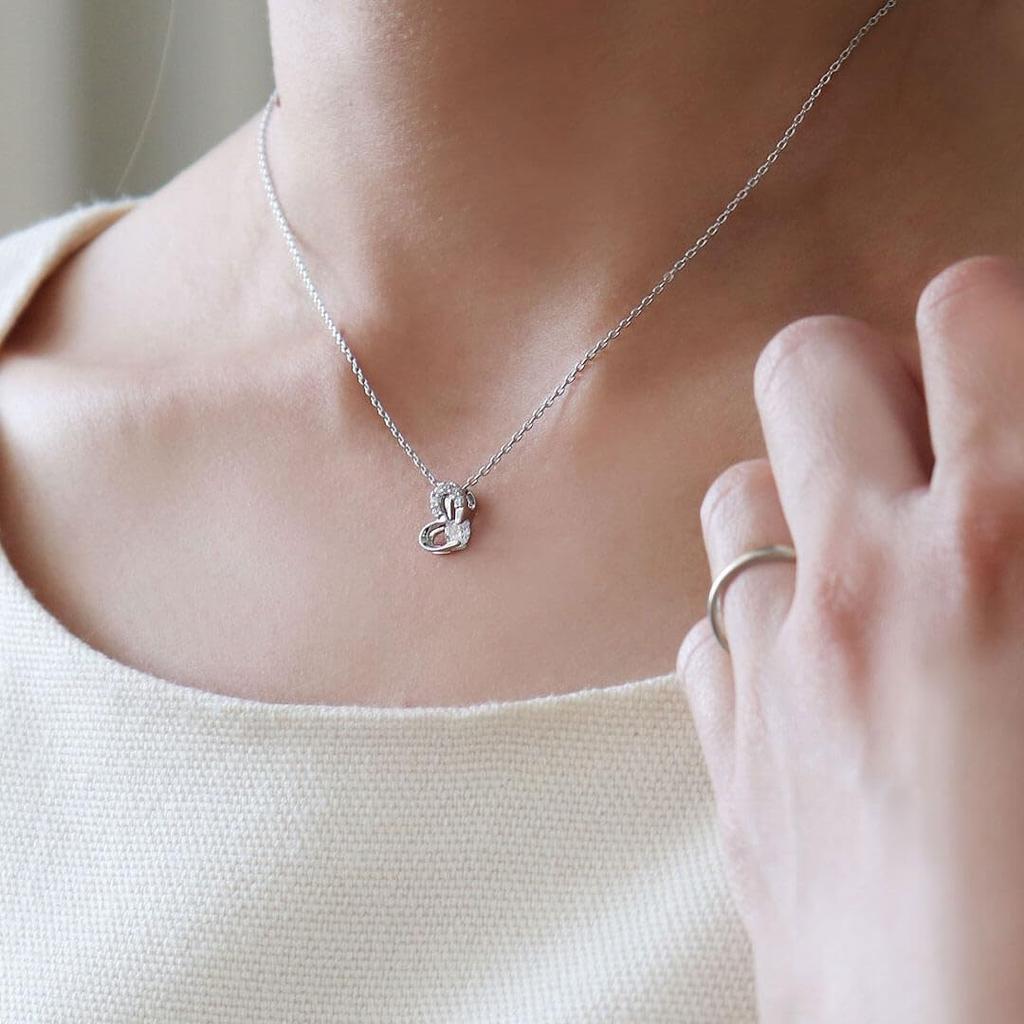 Petit Luu 2025 Christmas Necklace Tete 4S Size Gift, White, 12cm, (Normal)