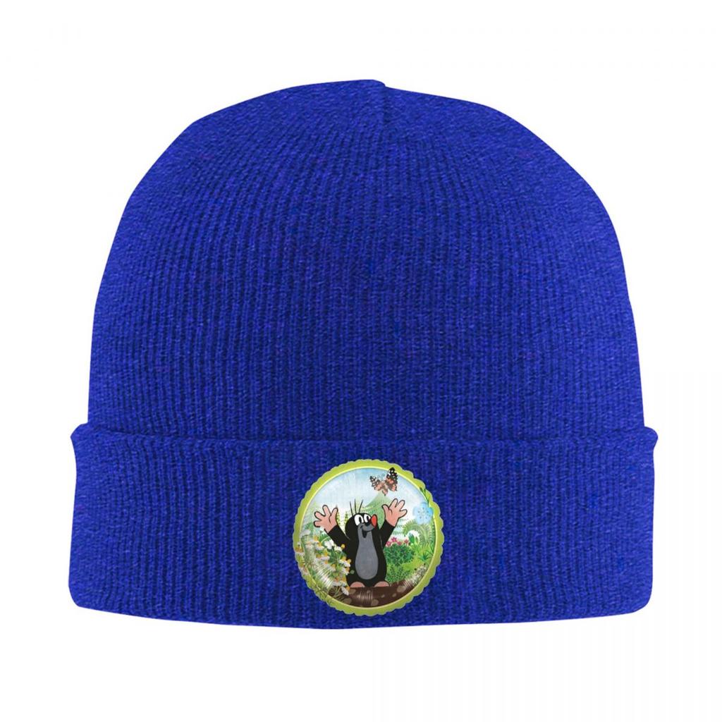 Mole Happy Krtek Warm Knitted Cap Winter Knit Bonnet Hat Skullies Beanies Hip Hop Caps for Unisex