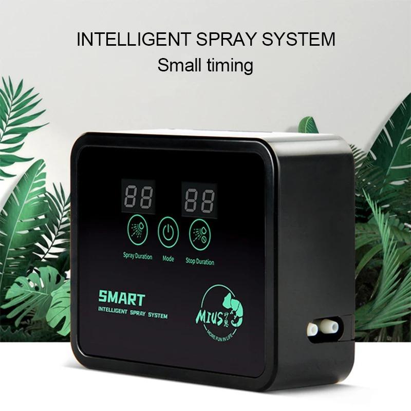 Intelligent Reptile Spray System Automatic Mist Rainforest Sprayer System Kit Sprinkler Control Terrariums Humidifier Electronic