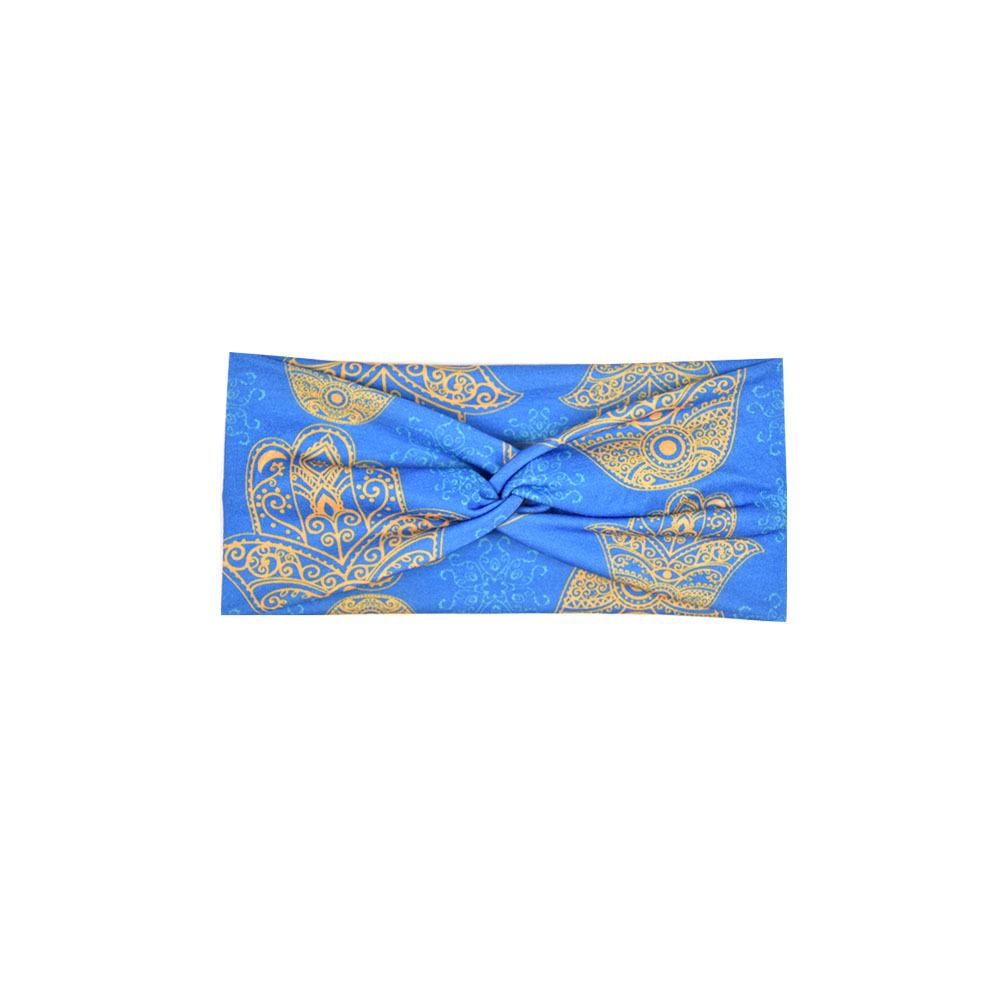 Printed Headband Sports Running Bohemian Face Wash Makeup Hair Cross Wide-brimmed Headband for Women