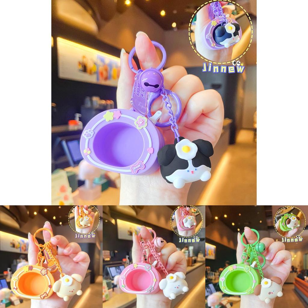 Uroczy Oryginalny Piesek Brelok Zawieszka Uroczy Kreskówkowy Puszysty Piesek Design Akcesorium