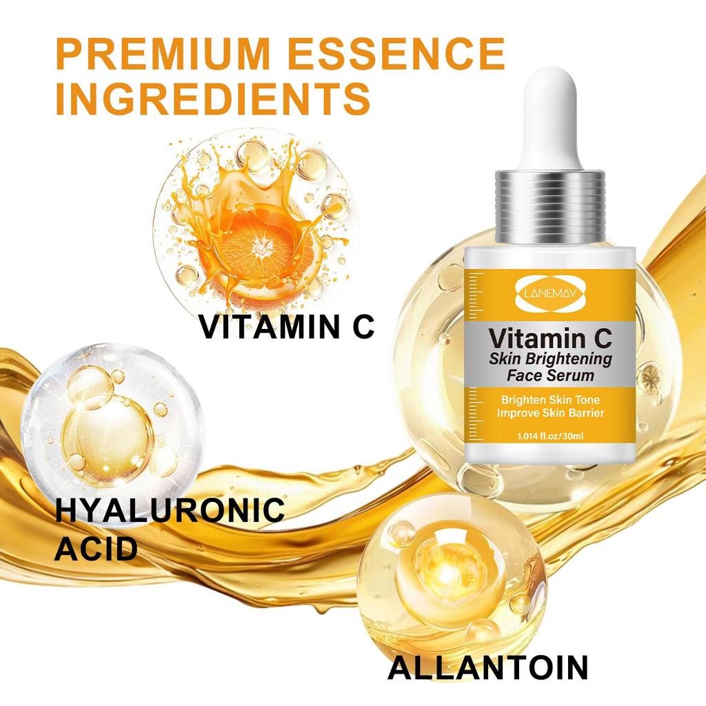 Vitamin C Skin Brightening Face Serum-Brighten Skin Tone-Improve Skin Barrier-Suitable for all Skin Types, 30ml