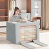 Home Clothes Storage Box Folding Steel Frame Storage Box Cotton Quilt Large Capacity Oxford Cloth Waterproof Storage Organizing