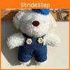 Jinnew Adorable Original Plush Denim Puppy Keychain Cute Bag Charm Gift Accessory