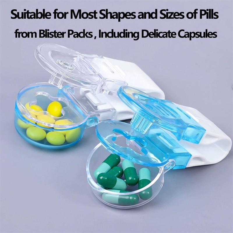 Portable Pill Organizer with Splitting and Dispensing Functions