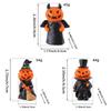 Cute Halloween Decor Set Mini Ghost Pumpkin Witch Demon Resin Figurines for Home Tabletop Party Decoration Gift  Party Ornament