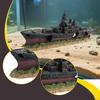 Aquarium Shipwreck Decoration Fish Tank Ornament Background Favors Micro Landscape Home Resin