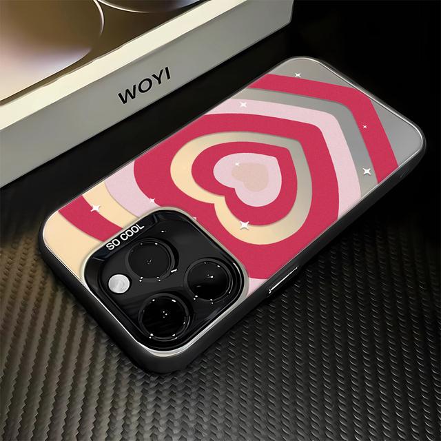 Stacking Love Hearts Phone Max For iPhone 16 Pro 15 14 13 12 11 Case Funda Bumber Coque