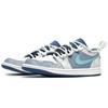 Jordan 1 Aurora Rift Abrasion Resistant Low top Vintage Basketball Shoes Men's Light Blue 553558-414(Team285-)
