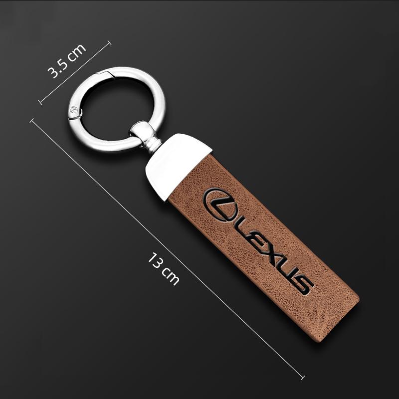 lexus Car Logo Key Chain Metal Leather Keyring Auto Keychain For Lexus F SPORT ES RX NX LS UX LM LX GX LC RZ IS CT GS RC HS SC T QQ6