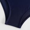 European & American Women's Ruched Solid Triangle Bikini Swimsuit
